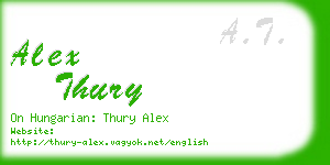 alex thury business card